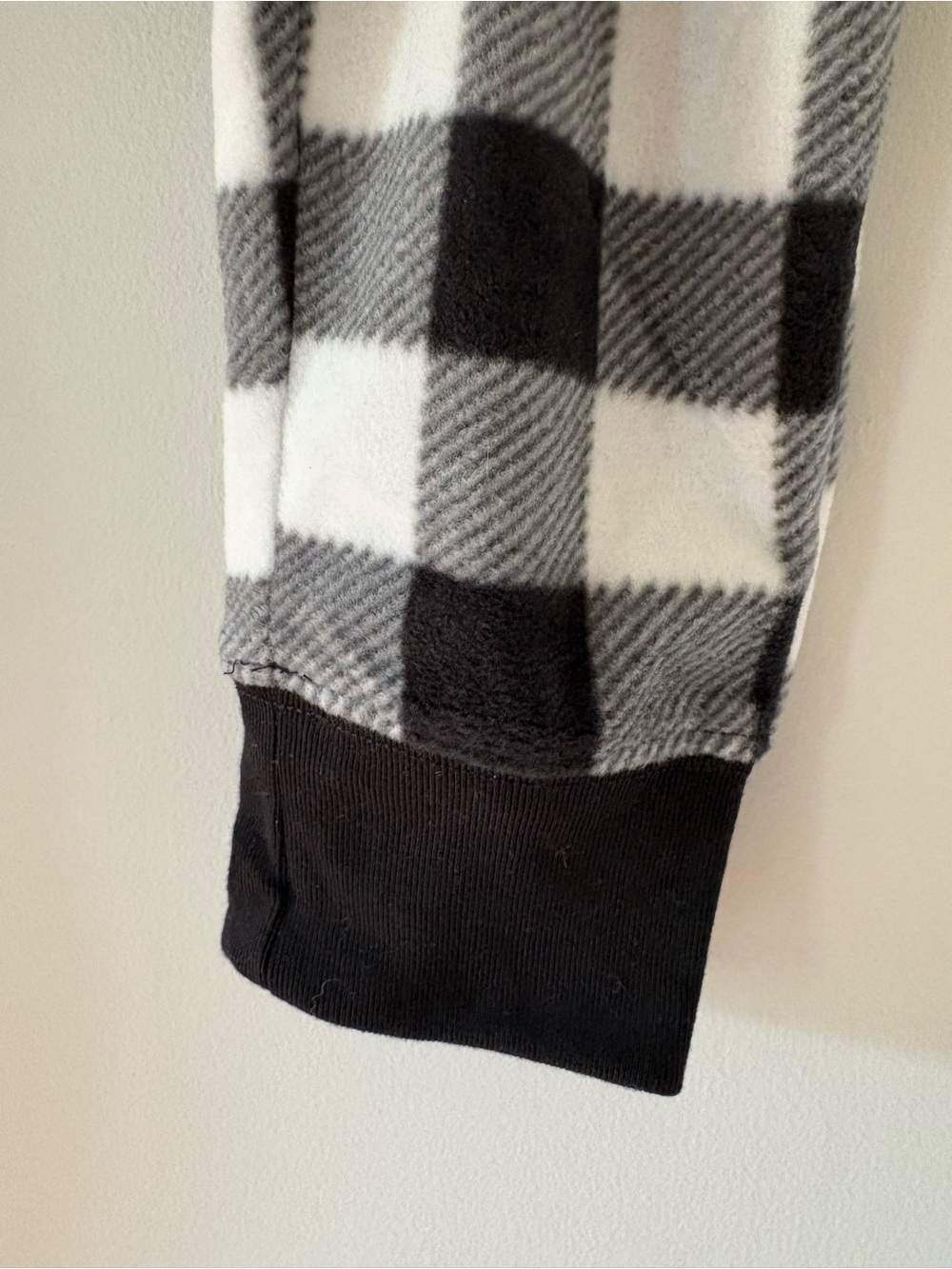 Aeropostale Gray Black Buffalo Plaid Polyfleece Sleep Joggers Sz XS Clean Girl - Picture 5 of 8